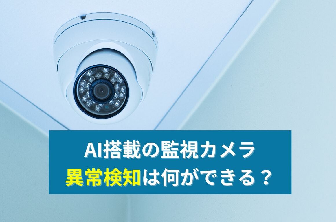 AI搭載の監視カメラの異常検知イメージ画像2